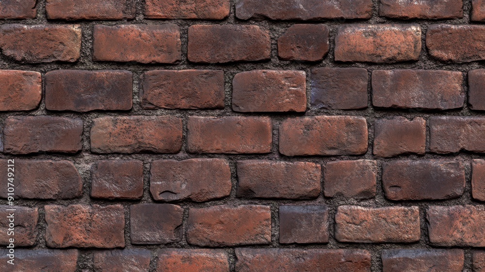 Realistic High-Detail Red Brick Wall Texture for Urban and Industrial Designs Realistic High-Detail Red Brick Wall Texture for Urban and Industrial Designs