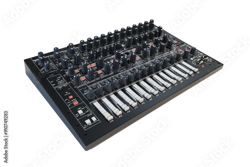 High-quality synthesizer with numerous knobs and keys, perfect for music production and sound design enthusiasts.