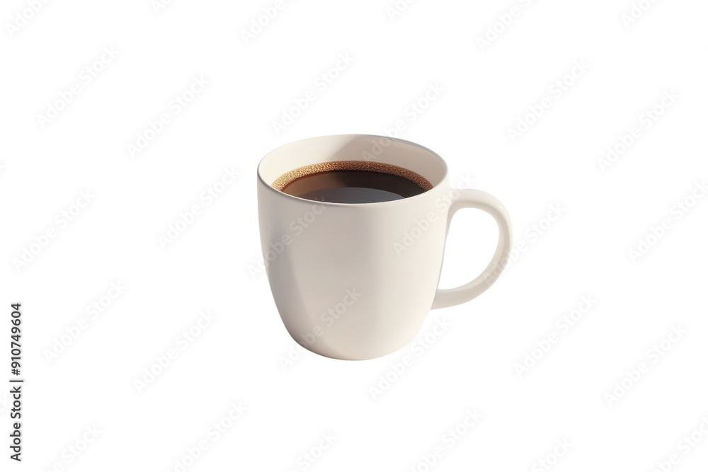 Minimalist white coffee cup with dark coffee, isolated on a transparent background. Perfect for cafes, kitchens, or design mockups. Minimalist white coffee cup with dark coffee, isolated on a transparent background. Perfect for cafes, kitchens, or design mockups.
