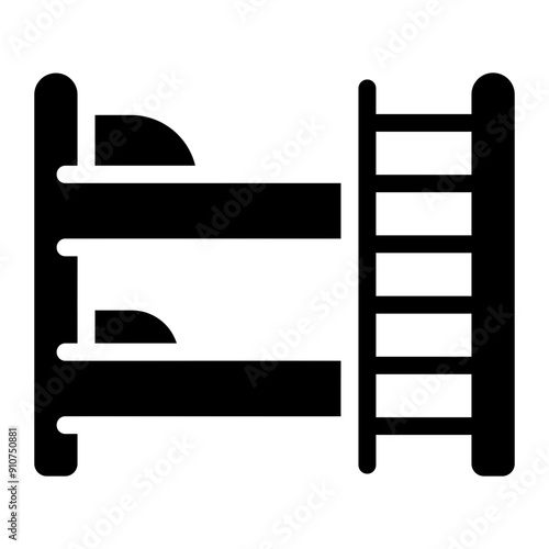 bunk bed Solid icon