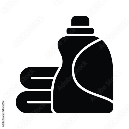 soft clothes freshener solid icon in trendy style