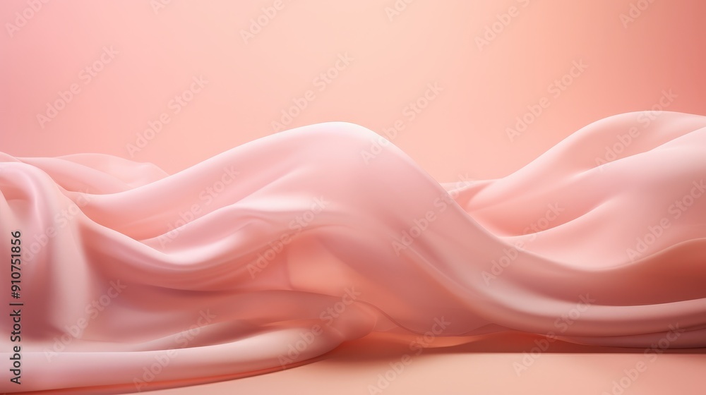 Abstract Pink Fabric Drape Abstract Pink Fabric Drape