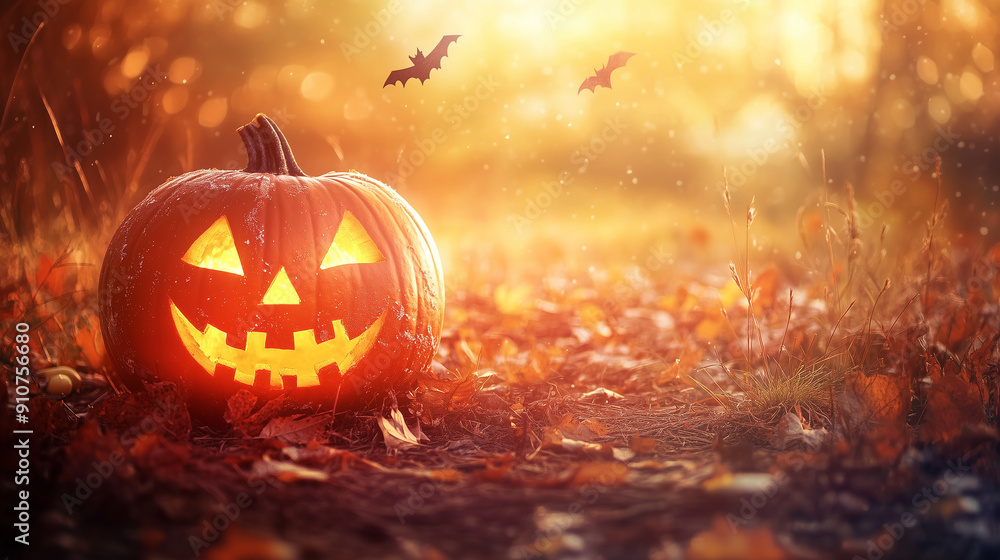 Halloween Pumpkin Lantern Decoration Background Halloween Pumpkin Lantern Decoration Background