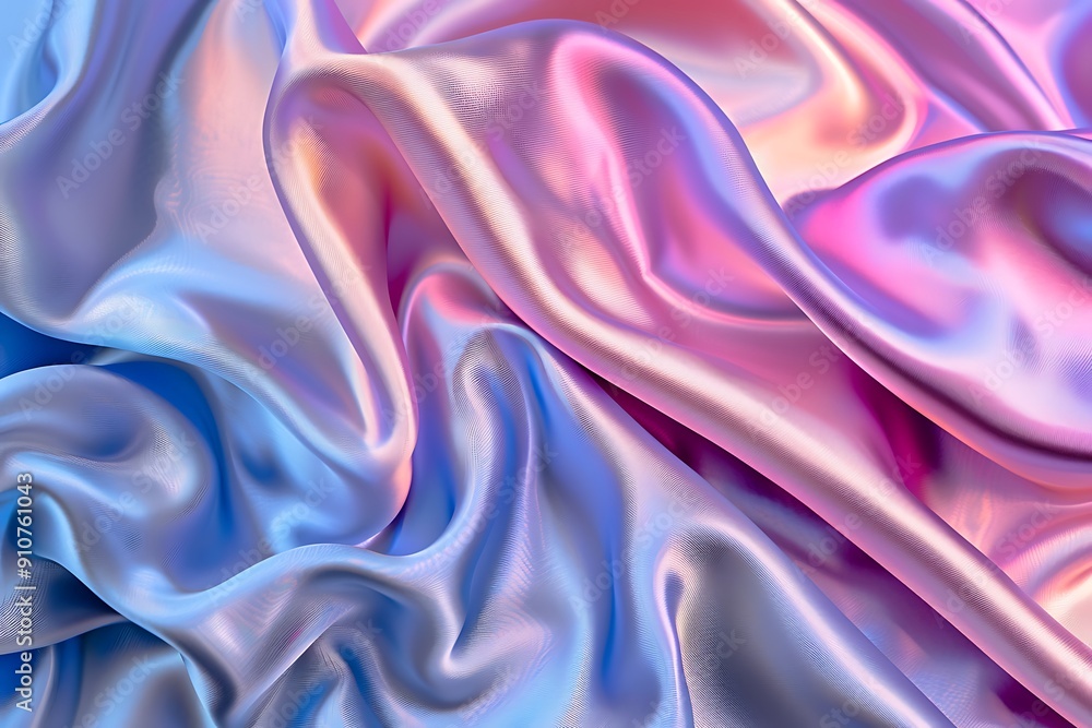 A vibrant display of silky fabric in shades of blue and pink, creating an elegant and dreamy texture that flows beautifully. A vibrant display of silky fabric in shades of blue and pink, creating an elegant and dreamy texture that flows beautifully.