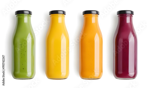 Wallpaper Mural  juice bottles isolated on white Torontodigital.ca