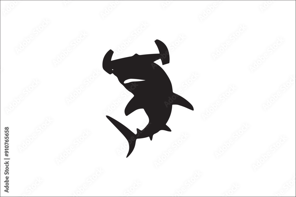 shark silhouette vector illustration. Different kind of sharks. shark silhouette vector illustration. Different kind of sharks.