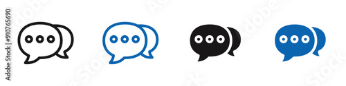 chat icon Flat illustration vector