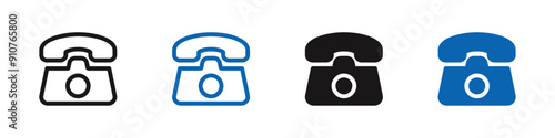 Telephone icon Flat illustration vector