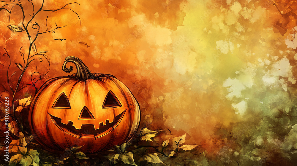 Halloween Pumpkin Lantern Decoration Background Halloween Pumpkin Lantern Decoration Background