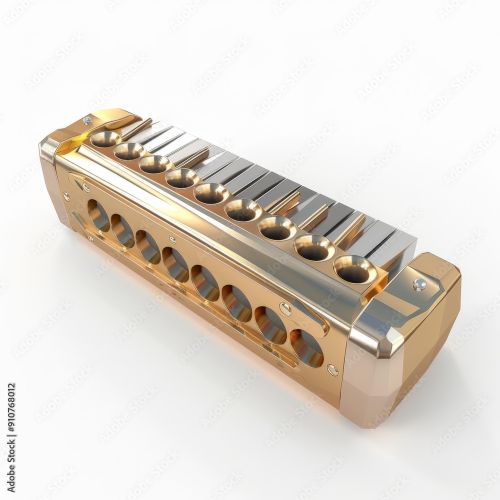 3D Render, Low Poly style of a keyboard synthesizer with colorful buttons and a modern design, on isolated white background 3D Render, Low Poly style of a keyboard synthesizer with colorful buttons and a modern design, on isolated white background