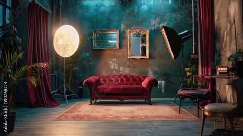 A Modern photo studio with professional equipment perfect for photography, tv, film, drama etc.