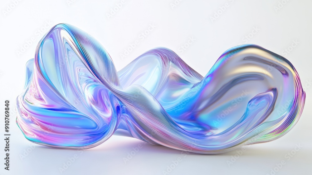 Abstract Holographic Liquid Sculpture Abstract Holographic Liquid Sculpture