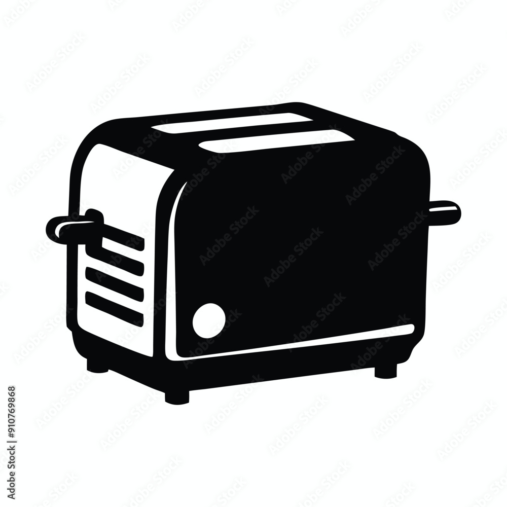 toaster silhouette vector icon toaster silhouette vector icon