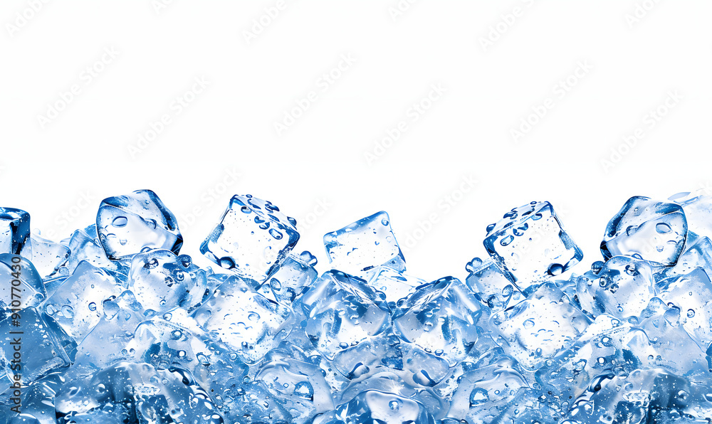 Obraz premium Cold Ice cube illustration background