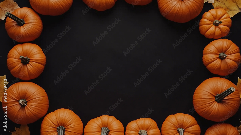 Halloween Pumpkin Frame Background Halloween Pumpkin Frame Background