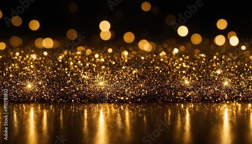 Golden Glitter light Gold abstract background with blurred bokeh image download1 photo