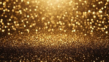 Gold glitter on a black background with a gold glitter free photo15