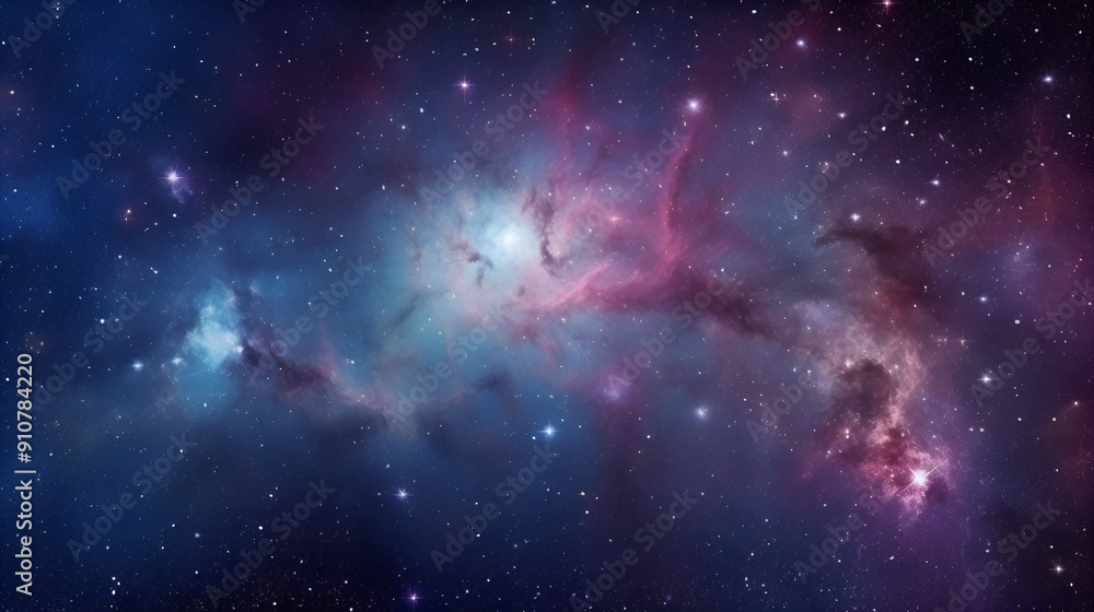 Obraz premium space galaxy background