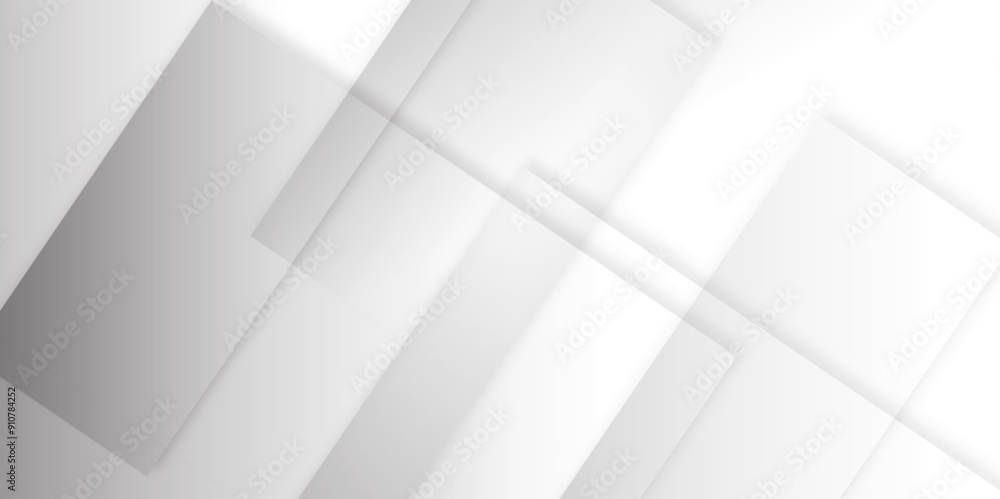 Abstract smooth white and grey geometric gradient square line pattern future concept texture background. Concept for template, texture, website, banner and brochure background. Vector illustration