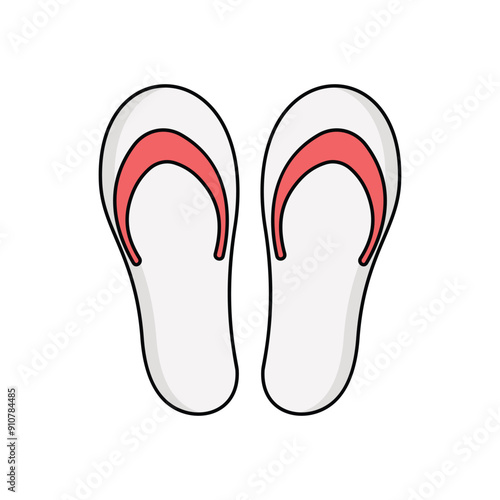 Slippers vector icon