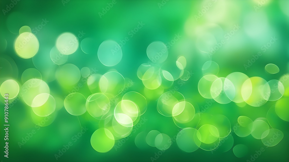 Obraz premium A green background with many small circles