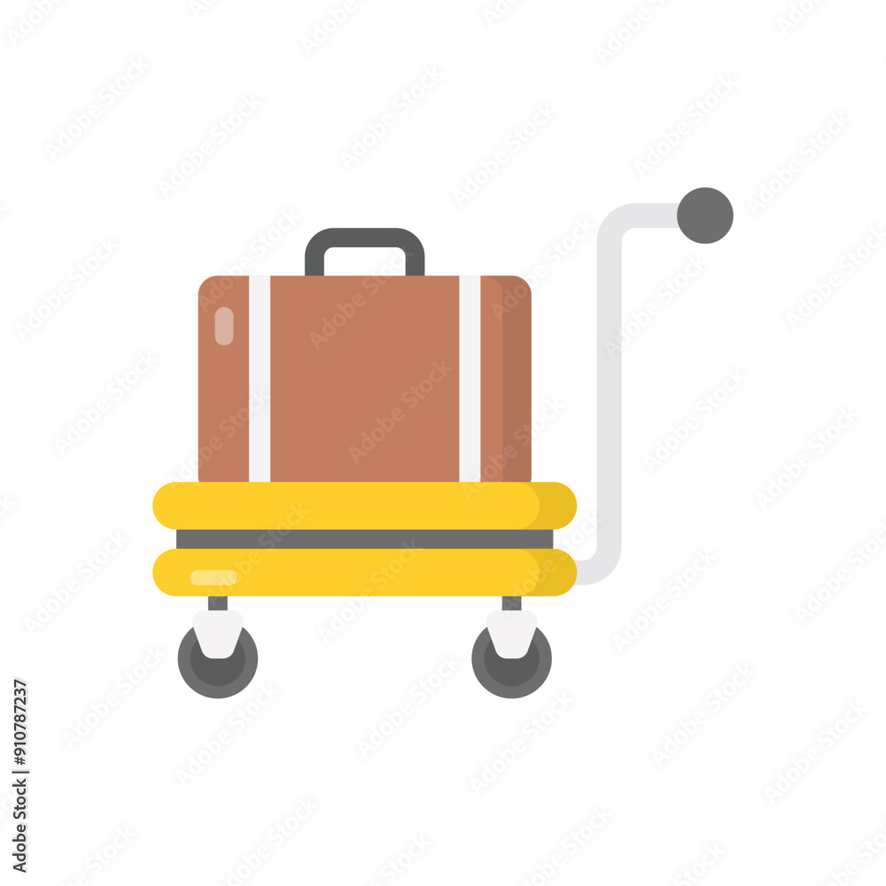 Luggage Cart vector icon Luggage Cart vector icon