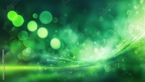 A green background with green circles and a green line