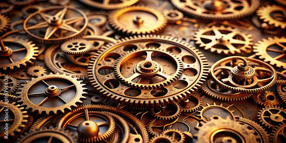 Steampunk gear wheelwork close up shot, Steampunk, machinery, industrial, vintage, clockwork, cog, metal, mechanical, engineering Steampunk gear wheelwork close up shot, Steampunk, machinery, industrial, vintage, clockwork, cog, metal, mechanical, engineering