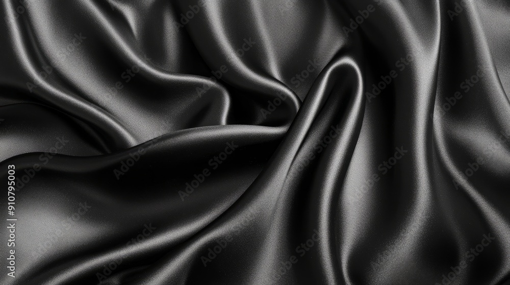 Fototapeta premium Black silk