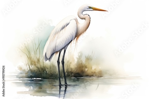 Animal heron egret bird.