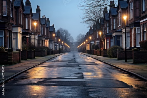 Neighborhood street city architecture cityscape.