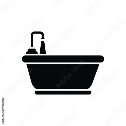 Bathtub vector icon