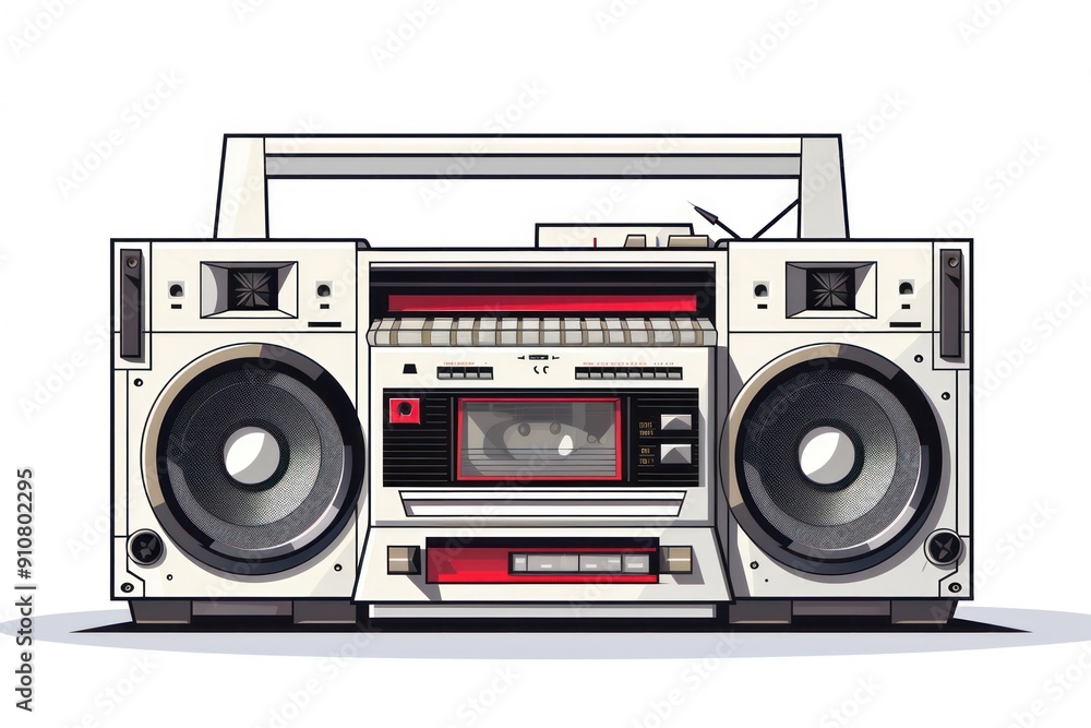 Electronics boombox stereo radio. Electronics boombox stereo radio.