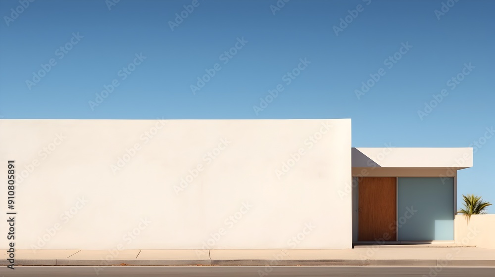 Minimalist Architectural Abstraction with Serene Negative Space and Precision
