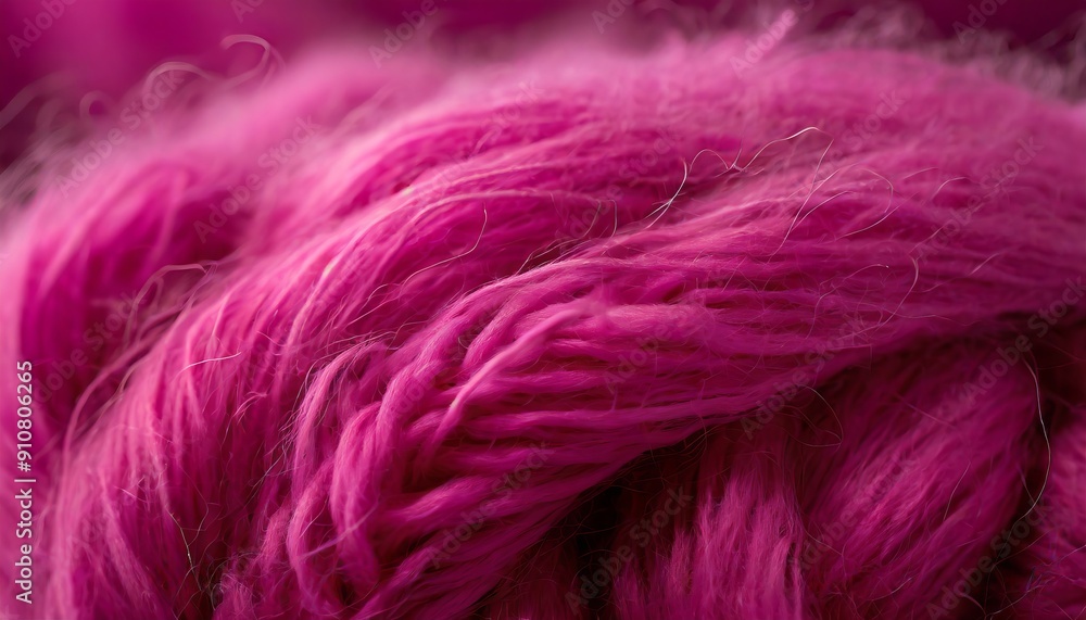 Obraz premium Magenta Colored Wool - Yarn or Knitwear - Knitted Texture - Color of the Year 2023 