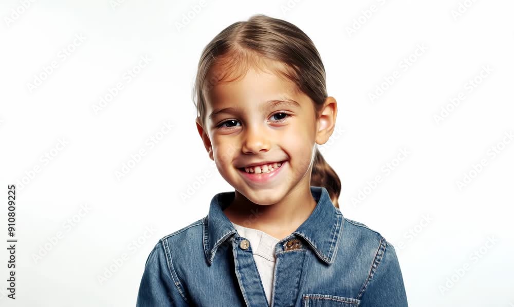 Portrait of a smiling little boy isolated on a white background. Portrait of a smiling little boy isolated on a white background.
