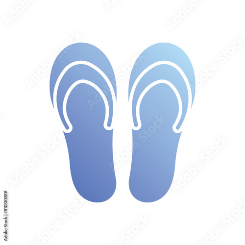 Slippers vector icon