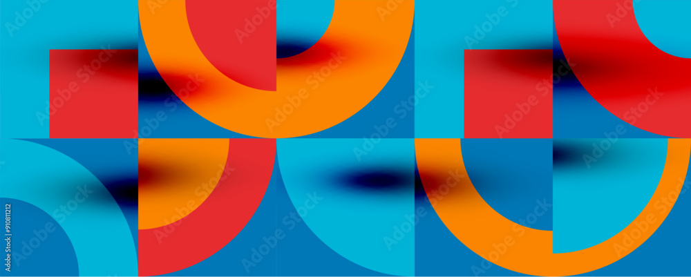 Neo memphis geometric pattern with circles, squares. Pop art abstract background for covers, banners, flyers and posters and other templates Neo memphis geometric pattern with circles, squares. Pop art abstract background for covers, banners, flyers and posters and other templates