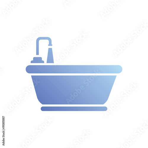 Bathtub vector icon