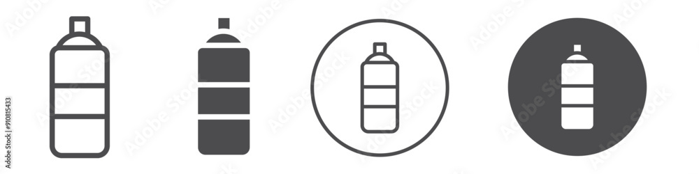 Aerosol spray icon Vector illustration in black Aerosol spray icon Vector illustration in black