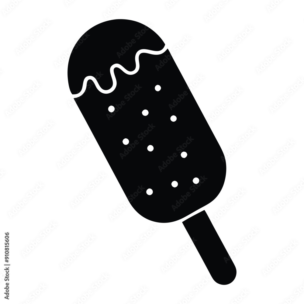 Chocolate ice cream vector illustration Chocolate ice cream vector illustration