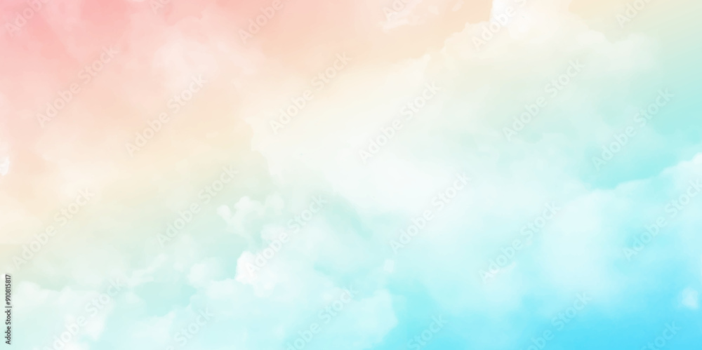 Background with clouds on pastel sky. Natural and beautiful pastel sky image. Vector background Background with clouds on pastel sky. Natural and beautiful pastel sky image. Vector background