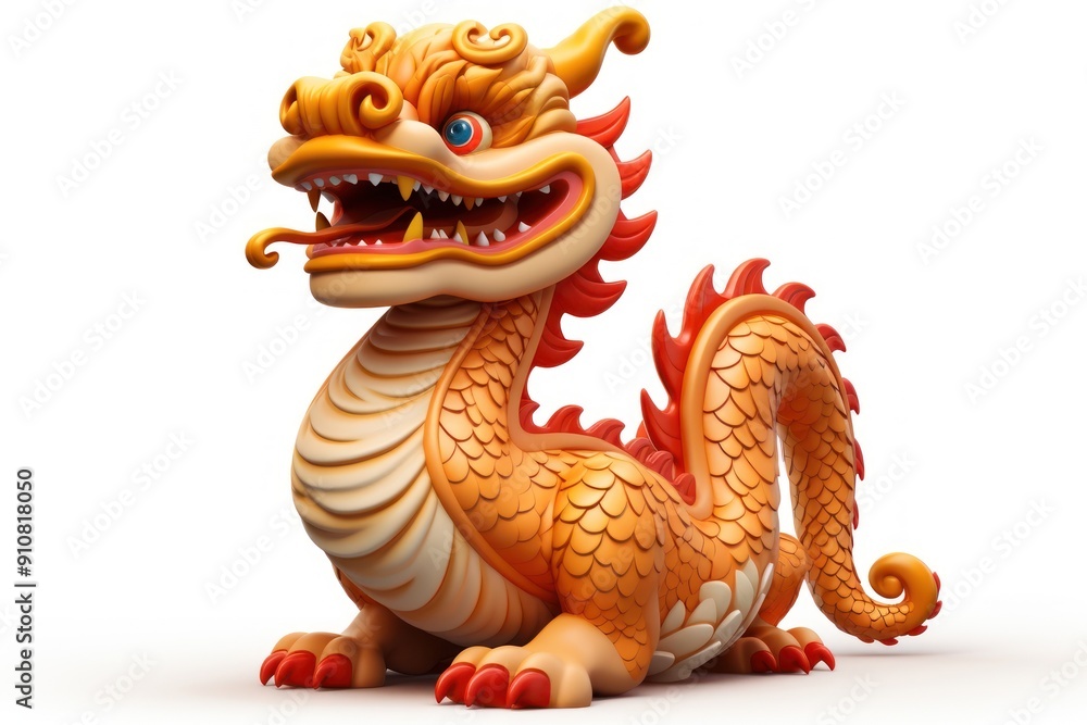 Fototapeta premium Dragon representation chinese dragon creativity.