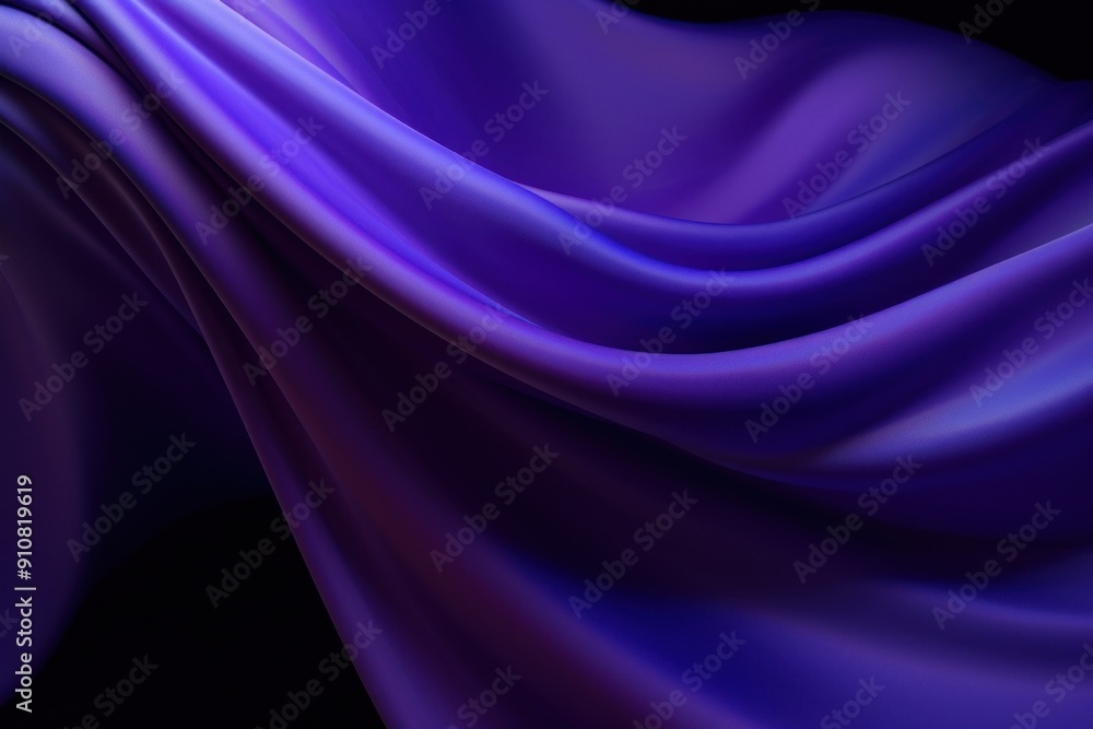 Obraz premium Abstract sculpture purple blue smooth.