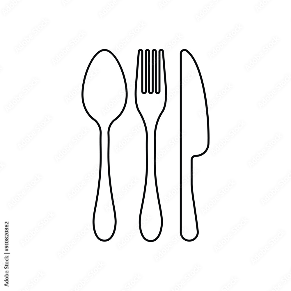 Cutlery vector icon Cutlery vector icon