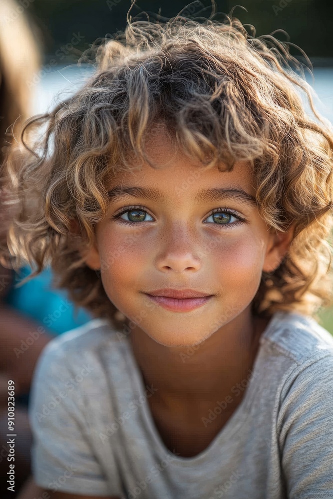 Mixed-race family picnic, : parents sitting on blankets, children standing, playing Frisbee, Emotion: Joy and laughter, in-person concept Mixed-race family picnic, : parents sitting on blankets, children standing, playing Frisbee, Emotion: Joy and laughter, in-person concept