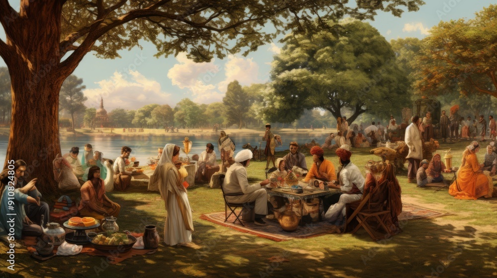 Gathering by the River: A Picnics in a Lush Setting Gathering by the River: A Picnics in a Lush Setting