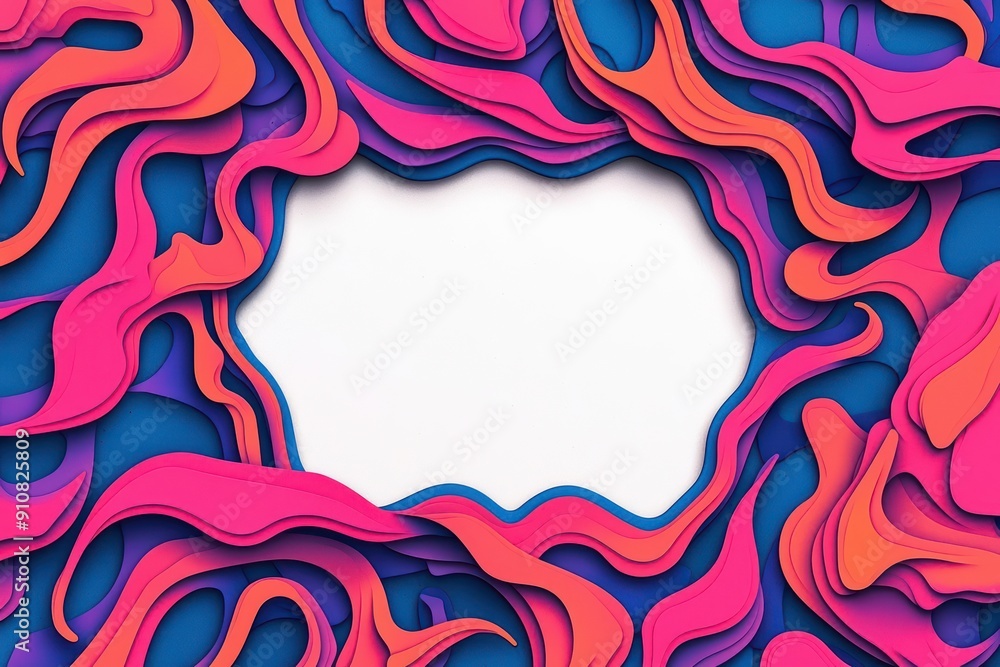 Explosion of modern card template featuring an empty space with intricate designs and bright colors, providing a vibrant and eyecatching backdrop for any celebratory note Explosion of modern card template featuring an empty space with intricate designs and bright colors, providing a vibrant and eyecatching backdrop for any celebratory note