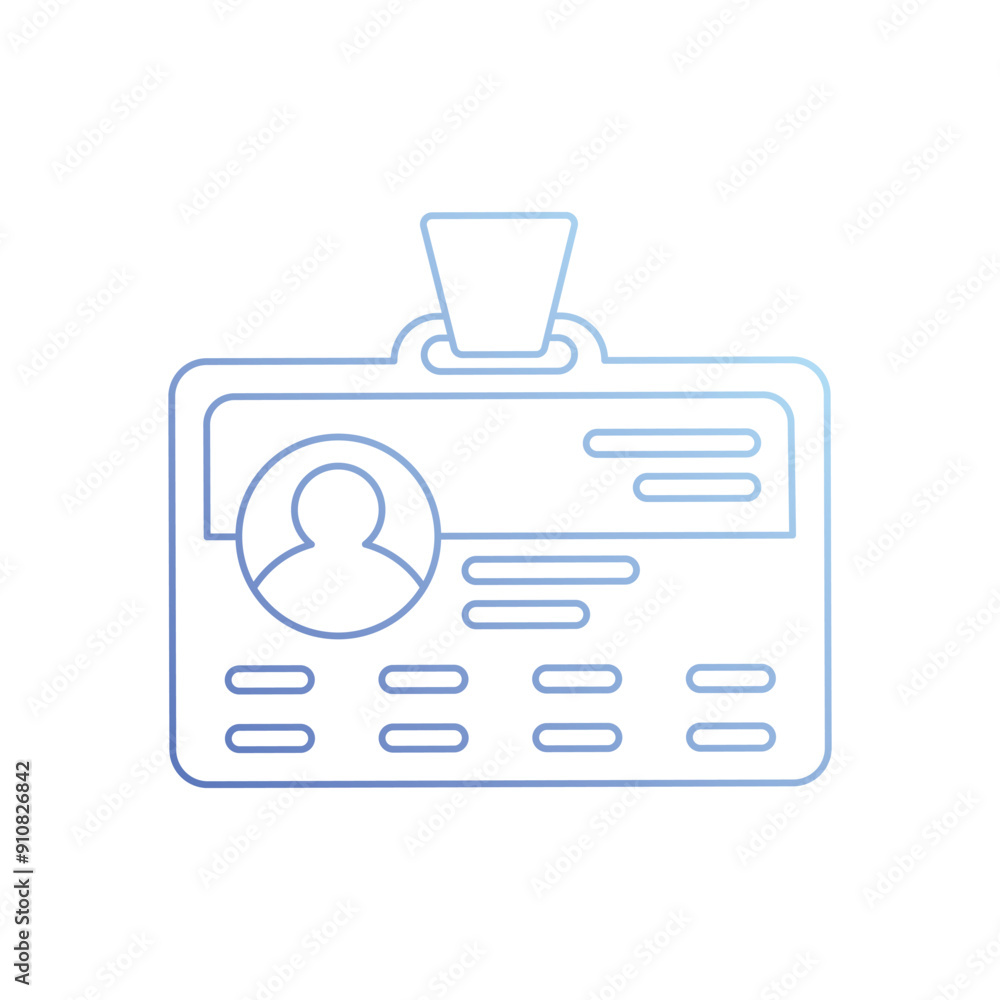 Id Card vector icon