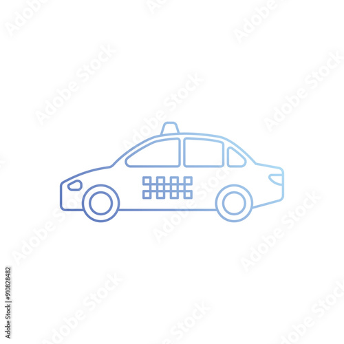 Taxi vector icon